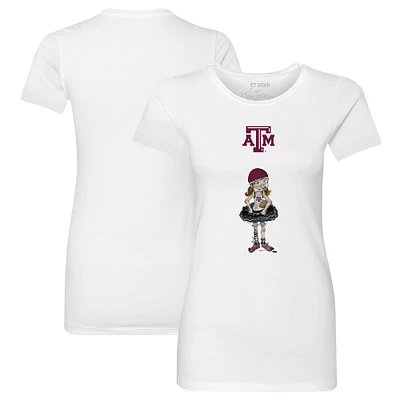 Women's Tiny Turnip White Texas A&M Aggies Babes T-Shirt
