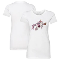 Women's Tiny Turnip White Texas A&M Aggies Unicorn T-Shirt