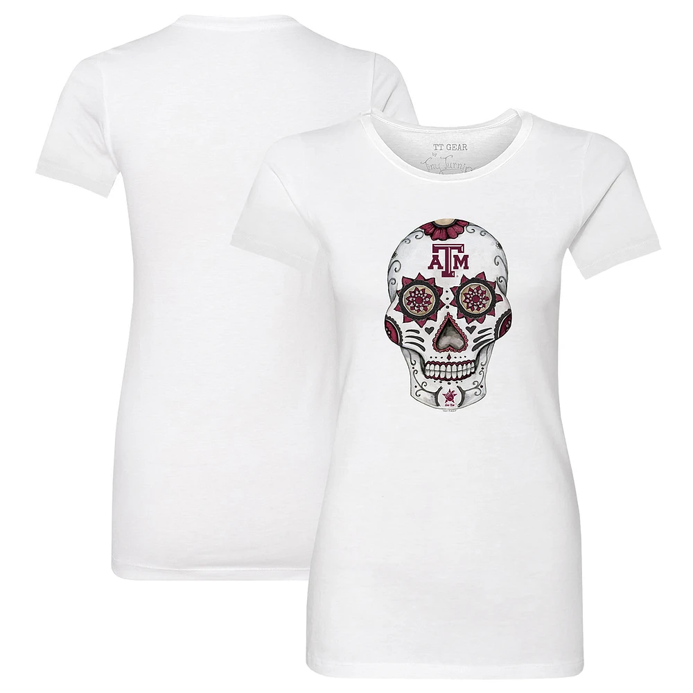 Women's Tiny Turnip Texas A&M Aggies Sugar Skull T-Shirt