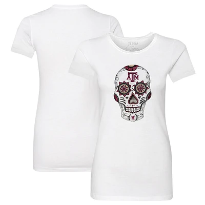 Women's Tiny Turnip Texas A&M Aggies Sugar Skull T-Shirt