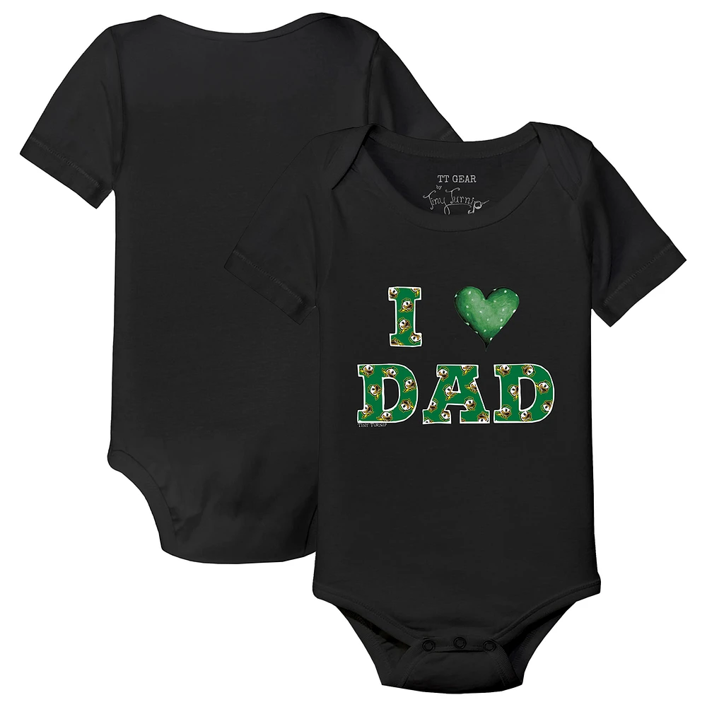 Infant Tiny Turnip Black Oregon Ducks Dad Bodysuit