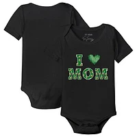 Infant Tiny Turnip Black Oregon Ducks Mom Bodysuit