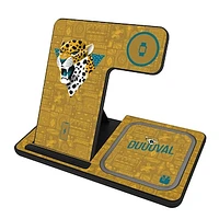 Keyscaper Black Jacksonville Jaguars 3-in-1 Charging Station