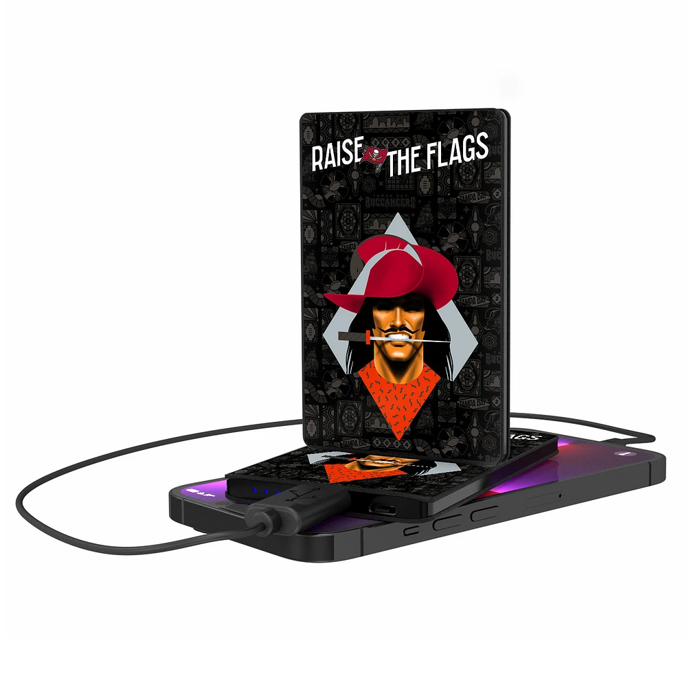 Keyscaper Black Tampa Bay Buccaneers 2500 mAh Illustrated Credit Card Powerbank