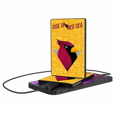 Keyscaper Black Arizona Cardinals 2500 mAh Illustrated Credit Card Powerbank