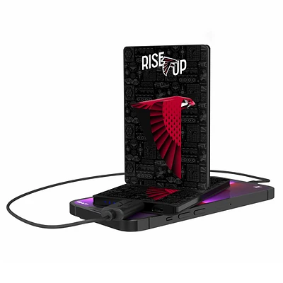 Keyscaper Black Atlanta Falcons 2500 mAh Illustrated Credit Card Powerbank