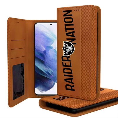 Keyscaper Brown Las Vegas Raiders Galaxy Folio Case