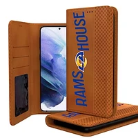Keyscaper Brown Los Angeles Rams Galaxy Folio Case