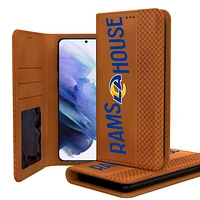 Keyscaper Brown Los Angeles Rams Galaxy Folio Case