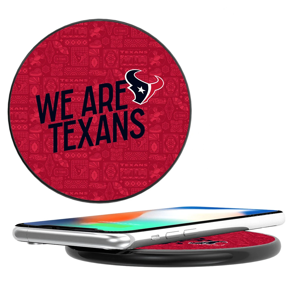 Keyscaper Black Houston Texans Illustrated Wireless Charger