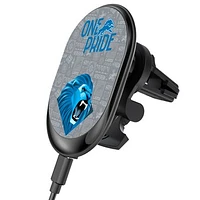 Keyscaper Black Detroit Lions Wireless Magnetic Car Charger