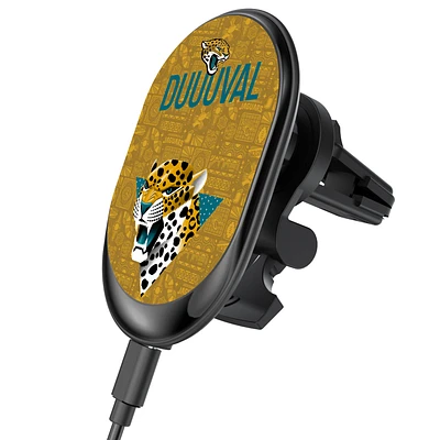 Keyscaper Black Jacksonville Jaguars Wireless Magnetic Car Charger