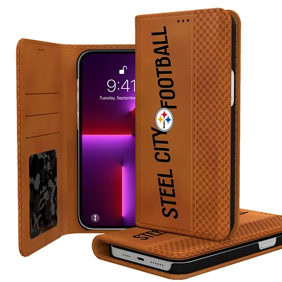 Keyscaper Brown Pittsburgh Steelers iPhone Folio Case