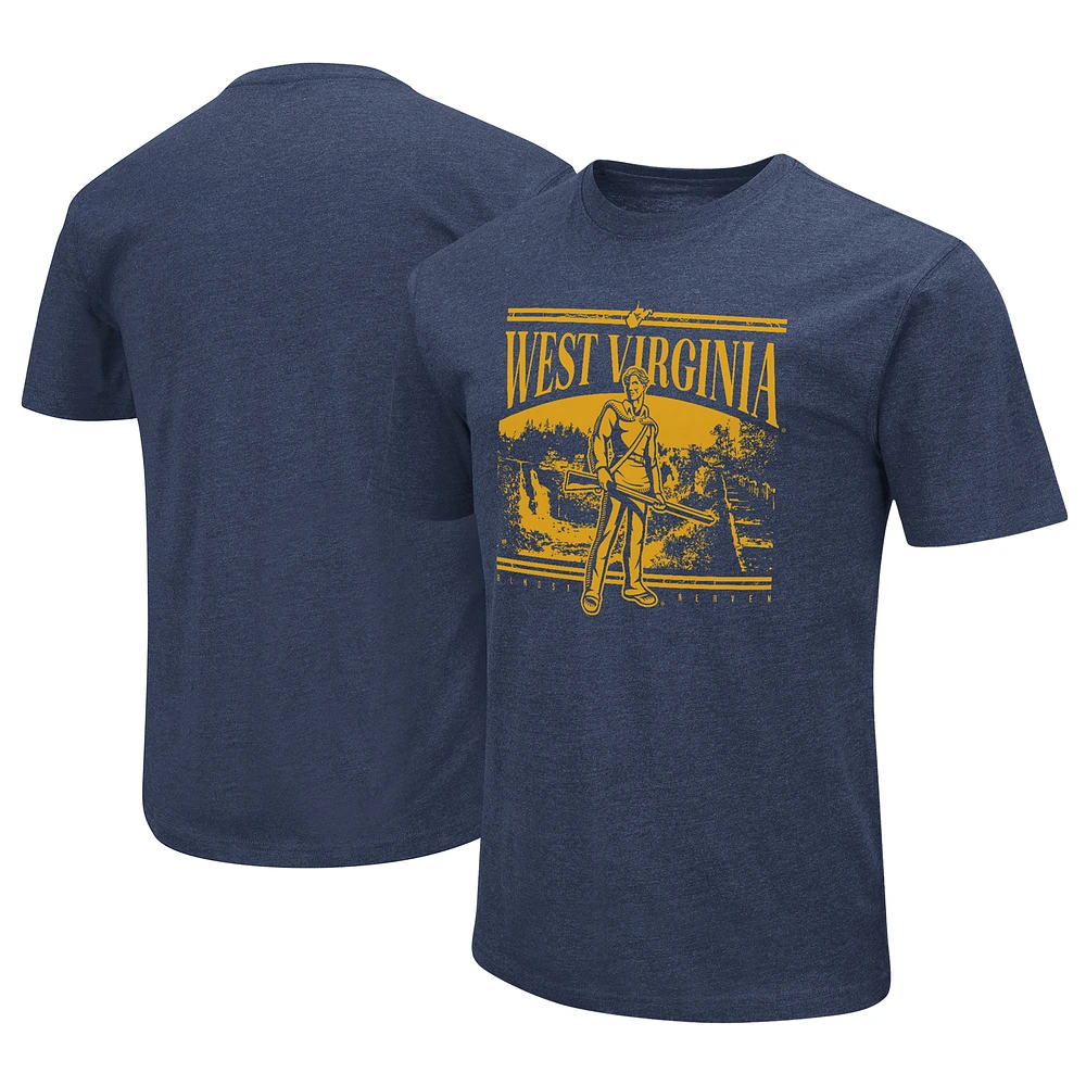 Men's Colosseum Navy West Virginia Mountaineers 2024 Fan T-Shirt