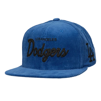 Men's Mitchell & Ness Royal Los Angeles Dodgers Corduroy Snapback Hat