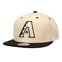 Men's Mitchell & Ness Cream Arizona Diamondbacks Snapback Hat