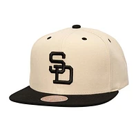 Men's Mitchell & Ness Cream San Diego Padres Snapback Hat