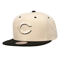 Men's Mitchell & Ness Cream Cincinnati Reds Snapback Hat