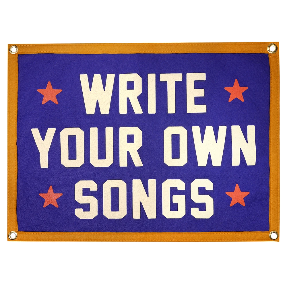 Willie Nelson Write Your Own Songs Camp Flag