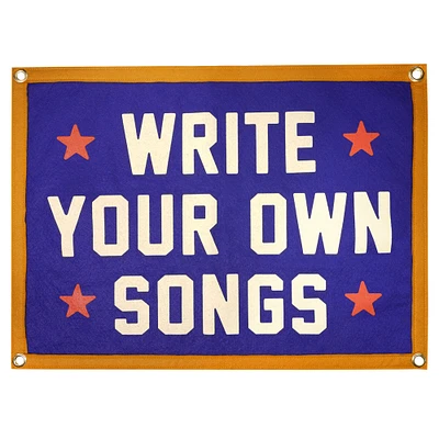 Willie Nelson Write Your Own Songs Camp Flag