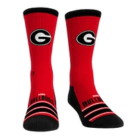 Unisex Rock Em Socks Georgia Bulldogs Gametime Stripe Crew