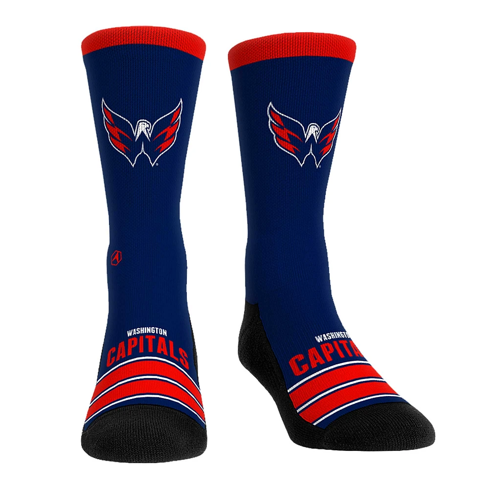 Unisex Rock Em Socks Washington Capitals Gametime Stripe Crew