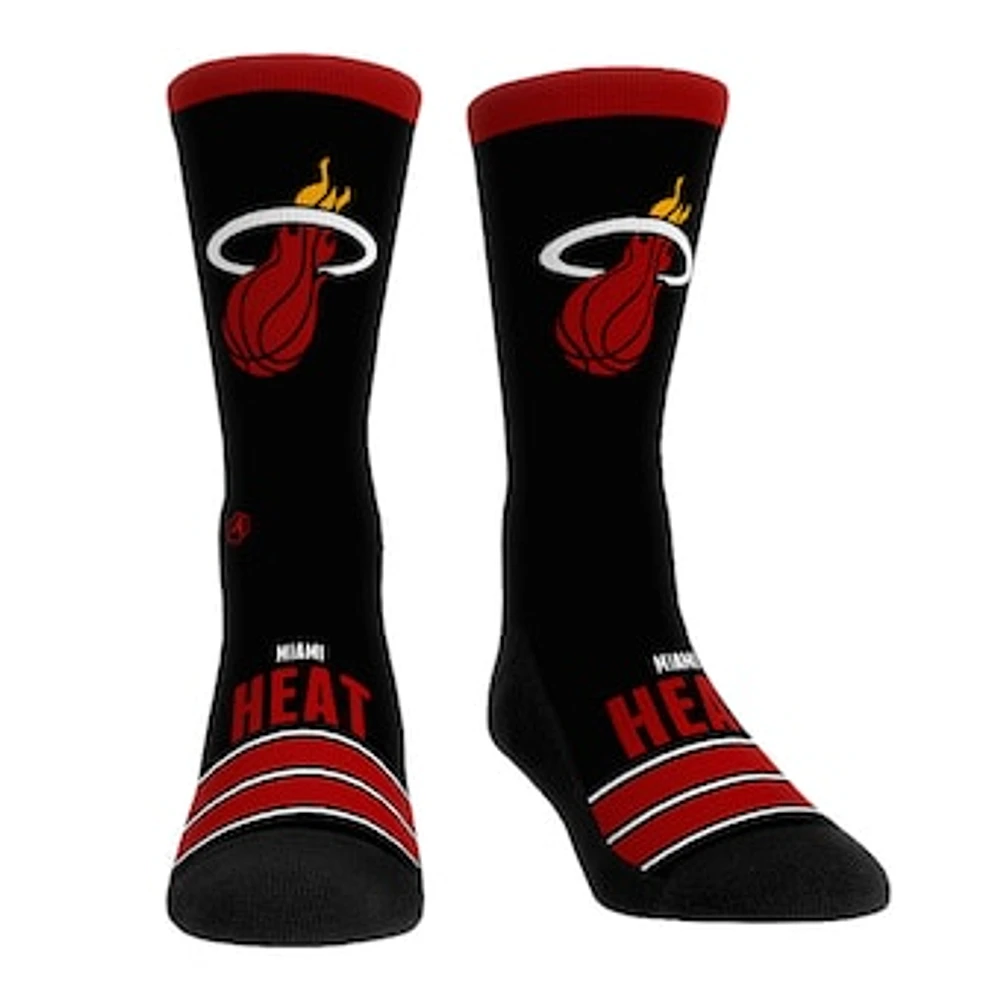 Unisex Rock Em Socks Miami Heat Gametime Stripe Crew