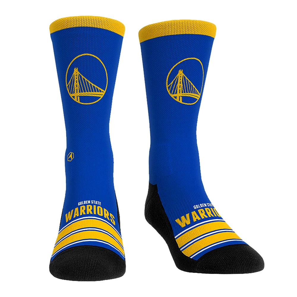 Unisex Rock Em Socks Golden State Warriors Gametime Stripe Crew