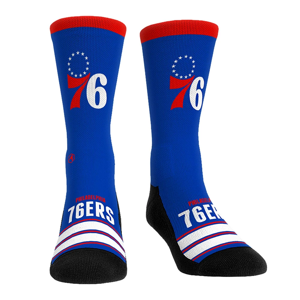 Unisex Rock Em Socks Philadelphia 76ers Gametime Stripe Crew