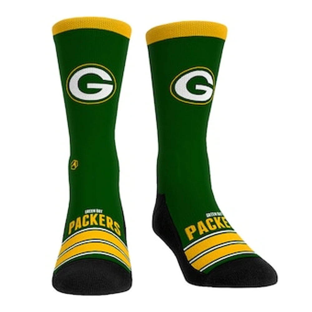 Unisex Rock Em Socks Green Bay Packers Gametime Stripe Crew