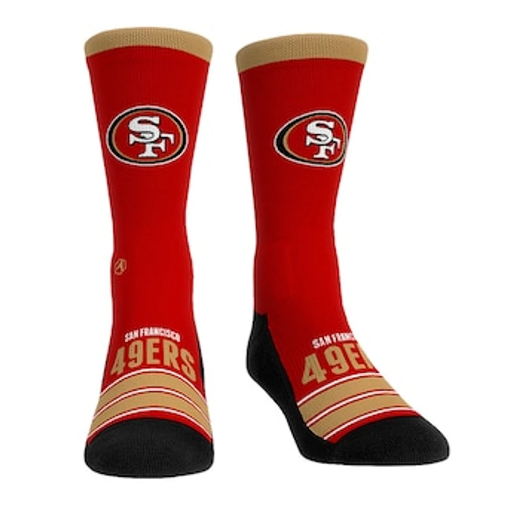 Unisex Rock Em Socks San Francisco 49ers Gametime Stripe Crew