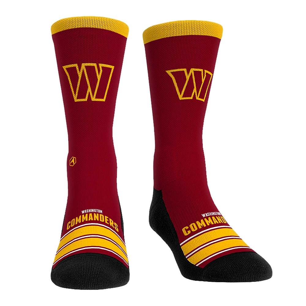 Unisex Rock Em Socks Washington Commanders Gametime Stripe Crew