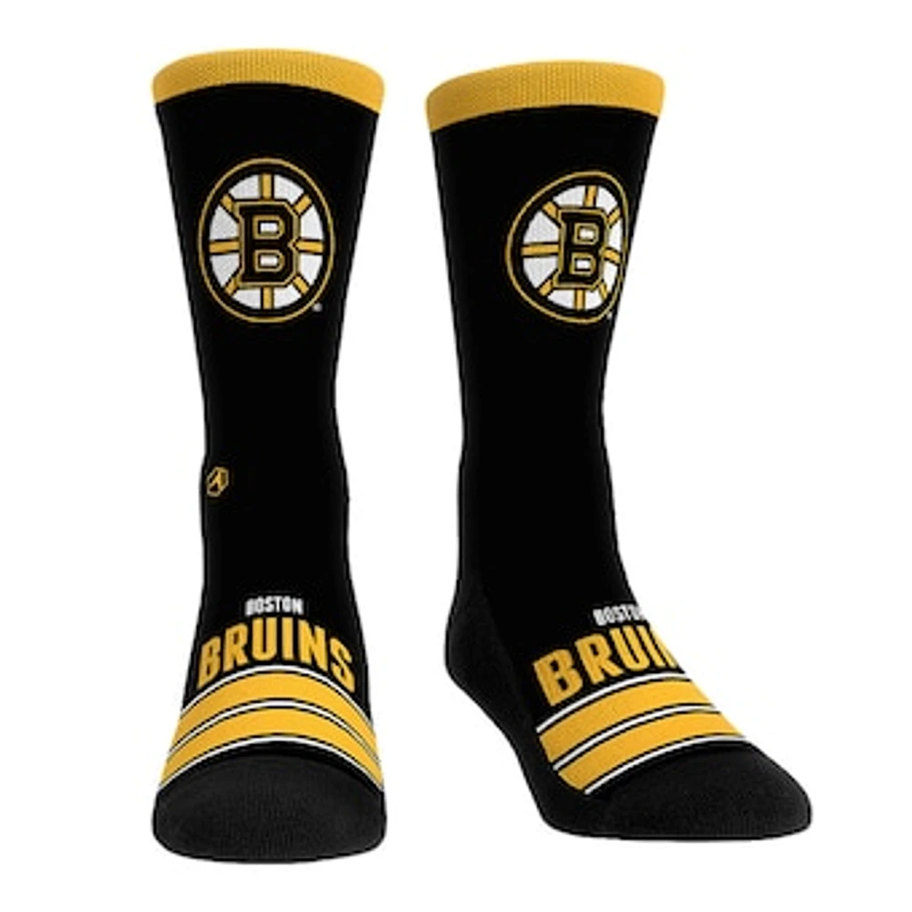 Unisex Rock Em Socks Boston Bruins Gametime Stripe Crew