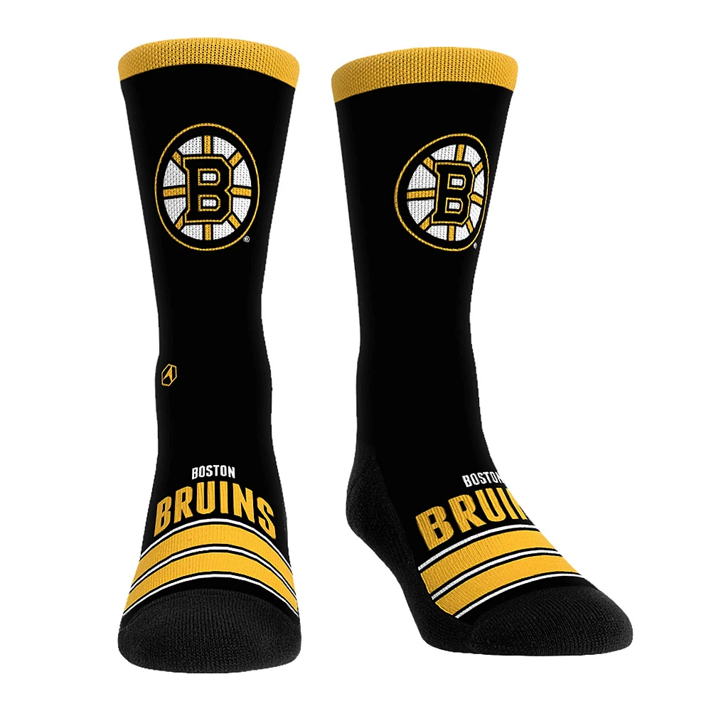 Unisex Rock Em Socks Boston Bruins Gametime Stripe Crew