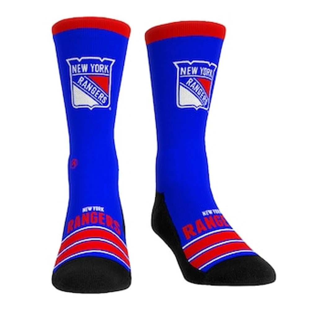 Unisex Rock Em Socks New York Rangers Gametime Stripe Crew Socks