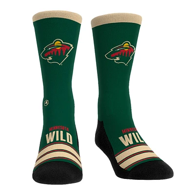 Unisex Rock Em Socks Minnesota Wild Gametime Stripe Crew