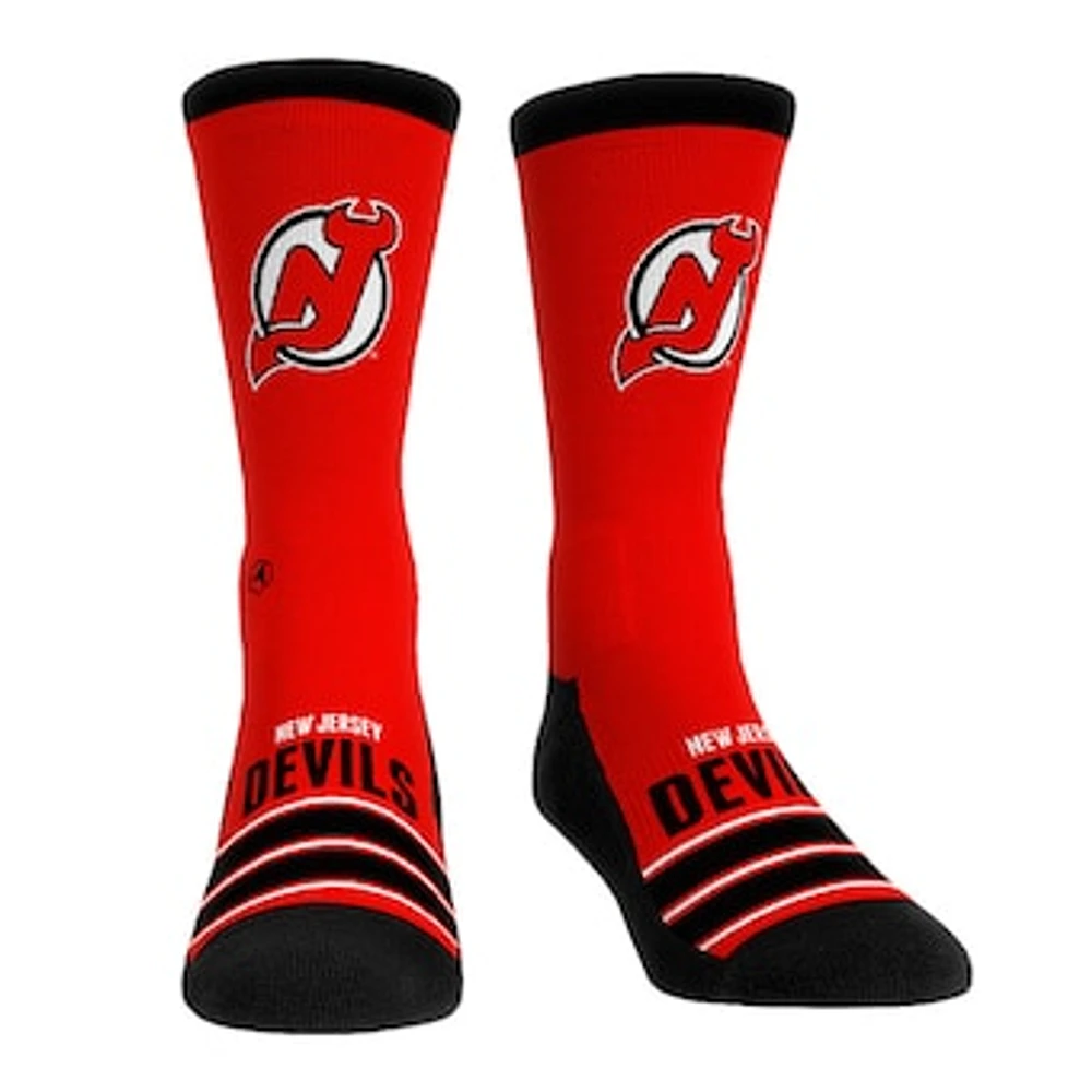 Unisex Rock Em Socks New Jersey Devils Gametime Stripe Crew Socks