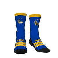 Youth Rock Em Socks Golden State Warriors Gametime Stripe Crew Socks