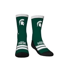 Youth Rock Em Socks Michigan State Spartans Gametime Stripe Crew Socks