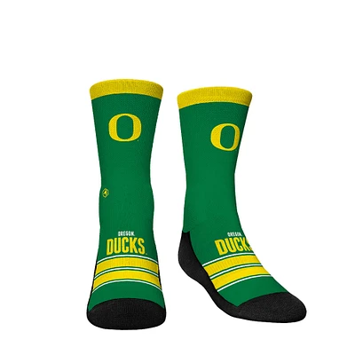 Youth Rock Em Socks Oregon Ducks Gametime Stripe Crew Socks