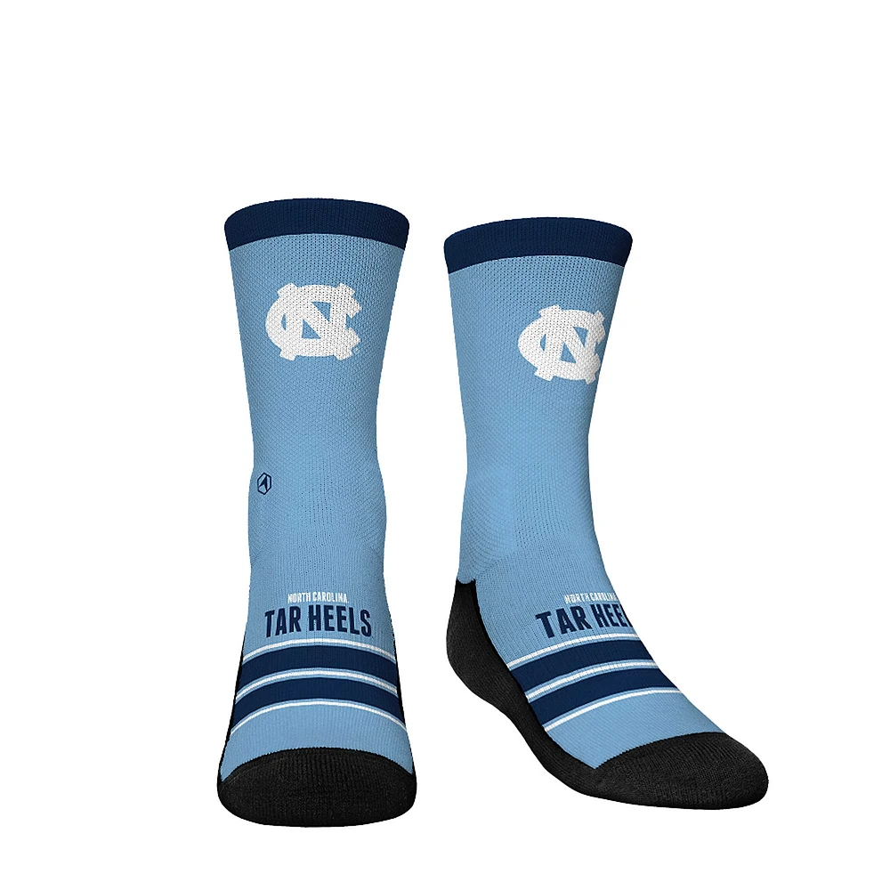 Youth Rock Em Socks North Carolina Tar Heels Gametime Stripe Crew Socks