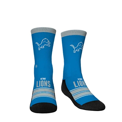 Youth Rock Em Socks Detroit Lions Gametime Stripe Crew Socks