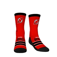 Youth Rock Em Socks New Jersey Devils Gametime Stripe Crew Socks