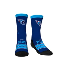 Youth Rock Em Socks Tennessee Titans Gametime Stripe Crew Socks