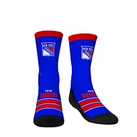 Youth Rock Em Socks New York Rangers Gametime Stripe Crew Socks