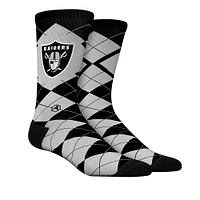 Unisex Rock Em Socks  Las Vegas Raiders Argyle Knitted Dress Socks