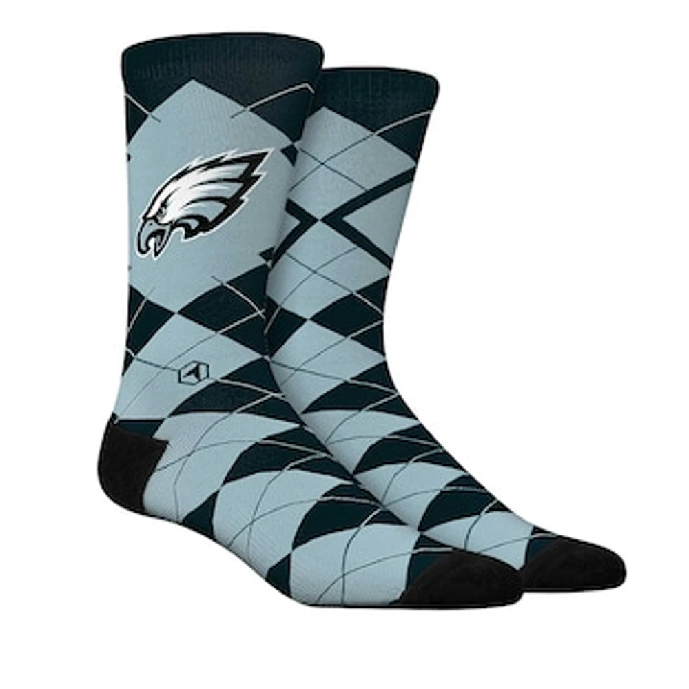 Unisex Rock Em Socks  Philadelphia Eagles Argyle Knitted Dress Socks