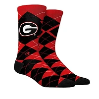 Unisex Rock Em Socks  Georgia Bulldogs Argyle Knitted Dress Socks