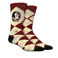 Unisex Rock Em Socks  Florida State Seminoles Argyle Knitted Dress Socks