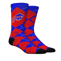 Unisex Rock Em Socks  Buffalo Bills Argyle Knitted Dress Socks